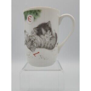 Vtg Otagiri Japan Jonah's Workshop Kittens Sleeping Mug By V Miller NOEL Holiday